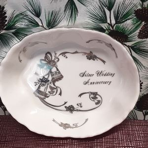 Silver Wedding Anniversary  Bowl Gift